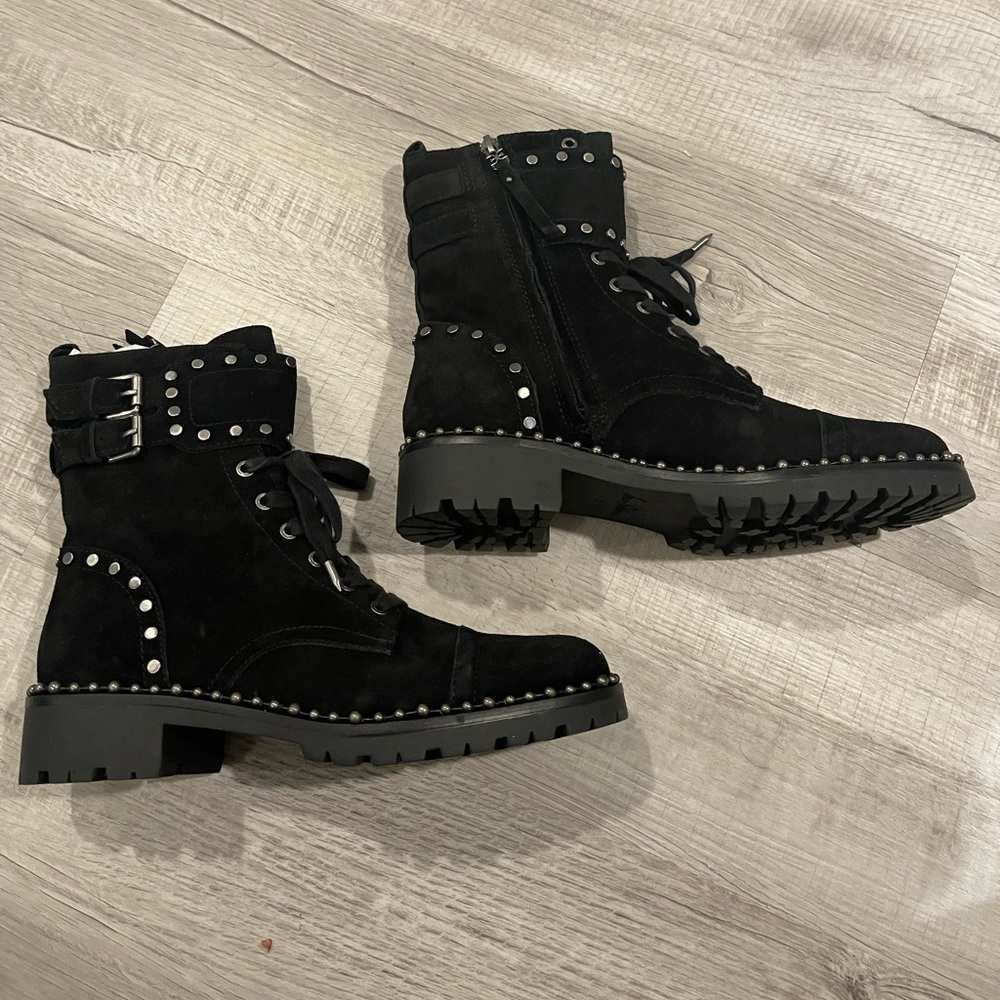 NWT Sam Edelman black suede boots
